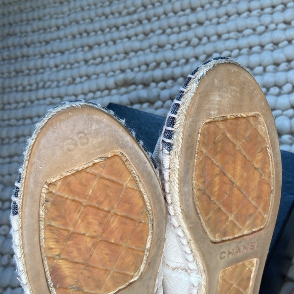 SOLD Chanel Denim Tipped Espadrilles - Picture 8 of 8